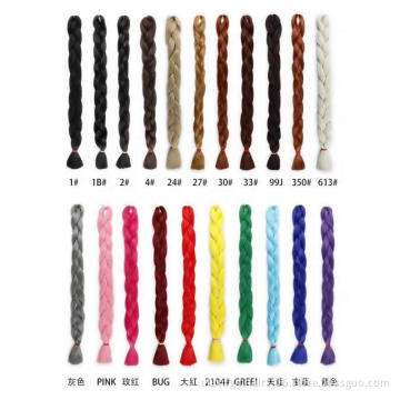Xuchang Factory Wholesale Hot Sell Synthetic Braiding Hair Ombre Colors Jumbo Braiding Hair